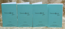 Load image into Gallery viewer, TIFFANY &amp; LOVE FOR HIM EAU DE TOILETTE 4 x SAMPLES 0.04 FL. OZ. 1.2 ML SPRAY